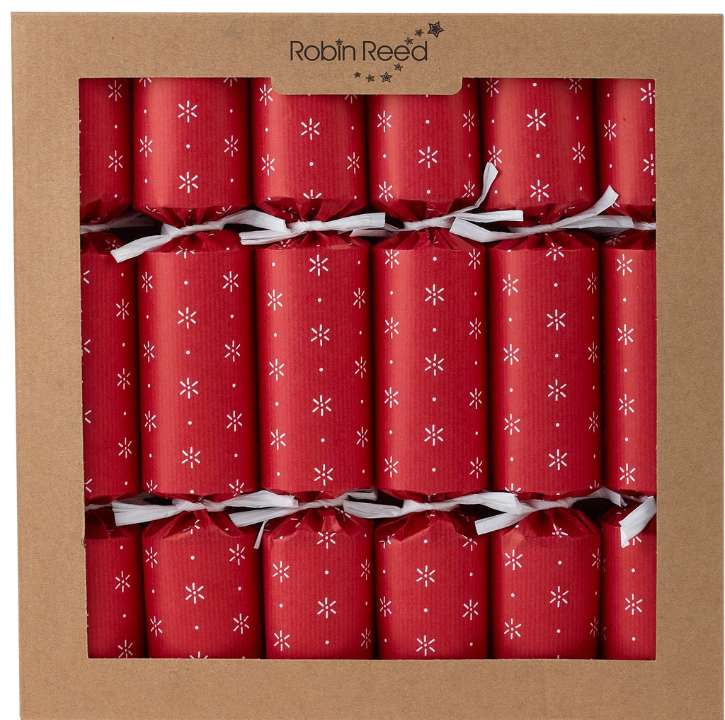 6 x 12" (30cm) Handmade ECO Christmas Cracker by Robin Reed - contains recyclable folding paper tree trims - 62144