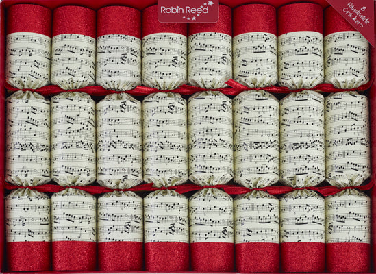 8 x 14" Handbells Musical christmas crackers by Robin Reed - contains metal bells - 788