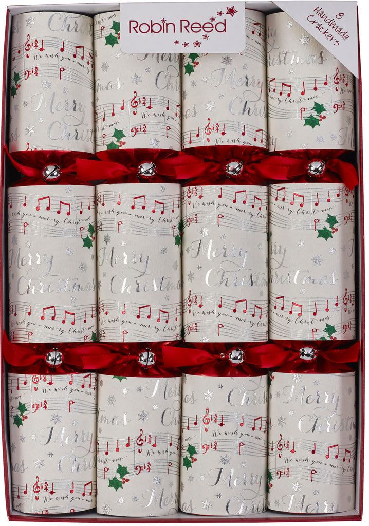 8 x 13" (33cm) Musical Christmas Crackers with CHIME BARS - Handmade by Robin Reed (71708)