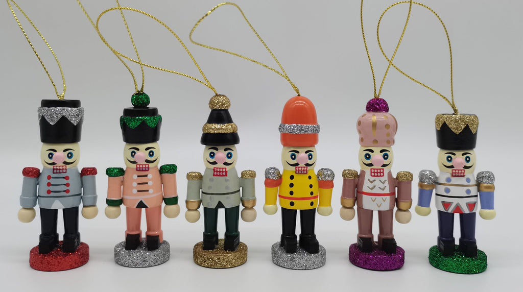 6 x 12" (30cm) Christmas Crackers NUTCRACKER COLLECTABLE ORNAMENTS by Robin Reed - 62137