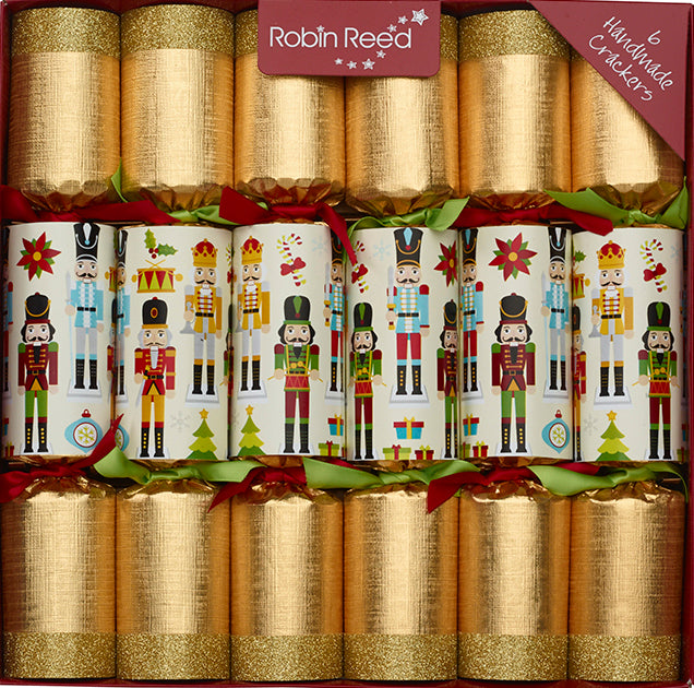 6 x 12" (30cm) Christmas Crackers NUTCRACKER COLLECTABLE ORNAMENTS by Robin Reed - 61701