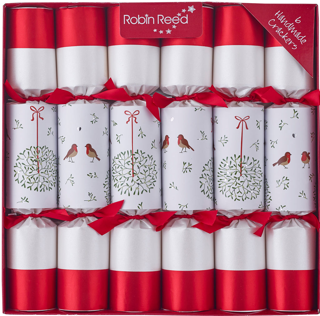 6 x 12" (30cm) Handmade Christmas Cracker by Robin Reed - Mistletoe - 61722
