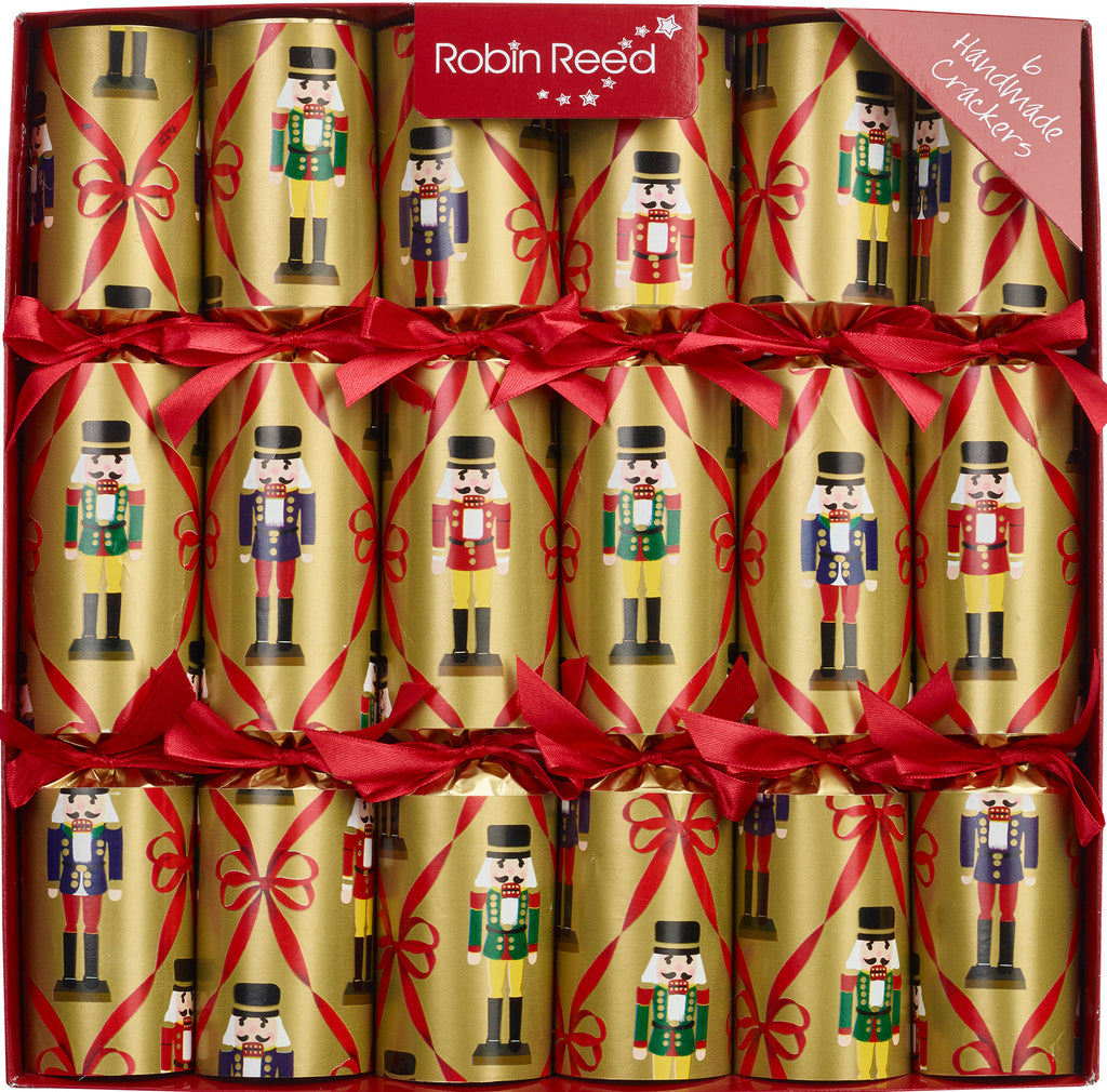6 x 12" (30cm) Christmas Crackers NUTCRACKER COLLECTABLE ORNAMENTS by Robin Reed - CCS21-08