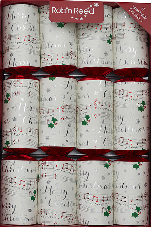 8 x 13" (33cm) Musical Christmas Crackers with CHIME BARS - Handmade by Robin Reed (71708)