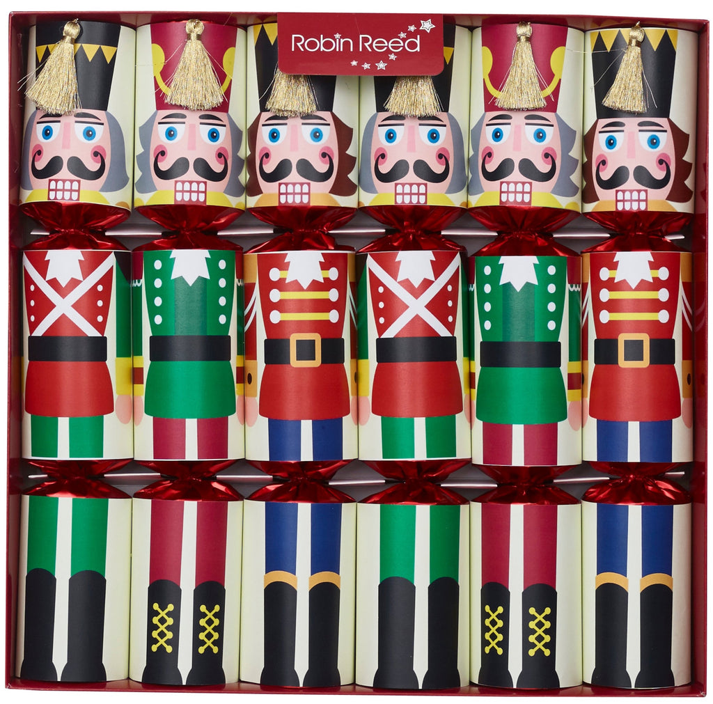 6 x 13" (33cm) Handmade Racing Nutcracker Christmas Crackers by Robin Reed - 72011